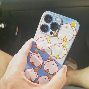Blue Cartoon Pattern Phone Case